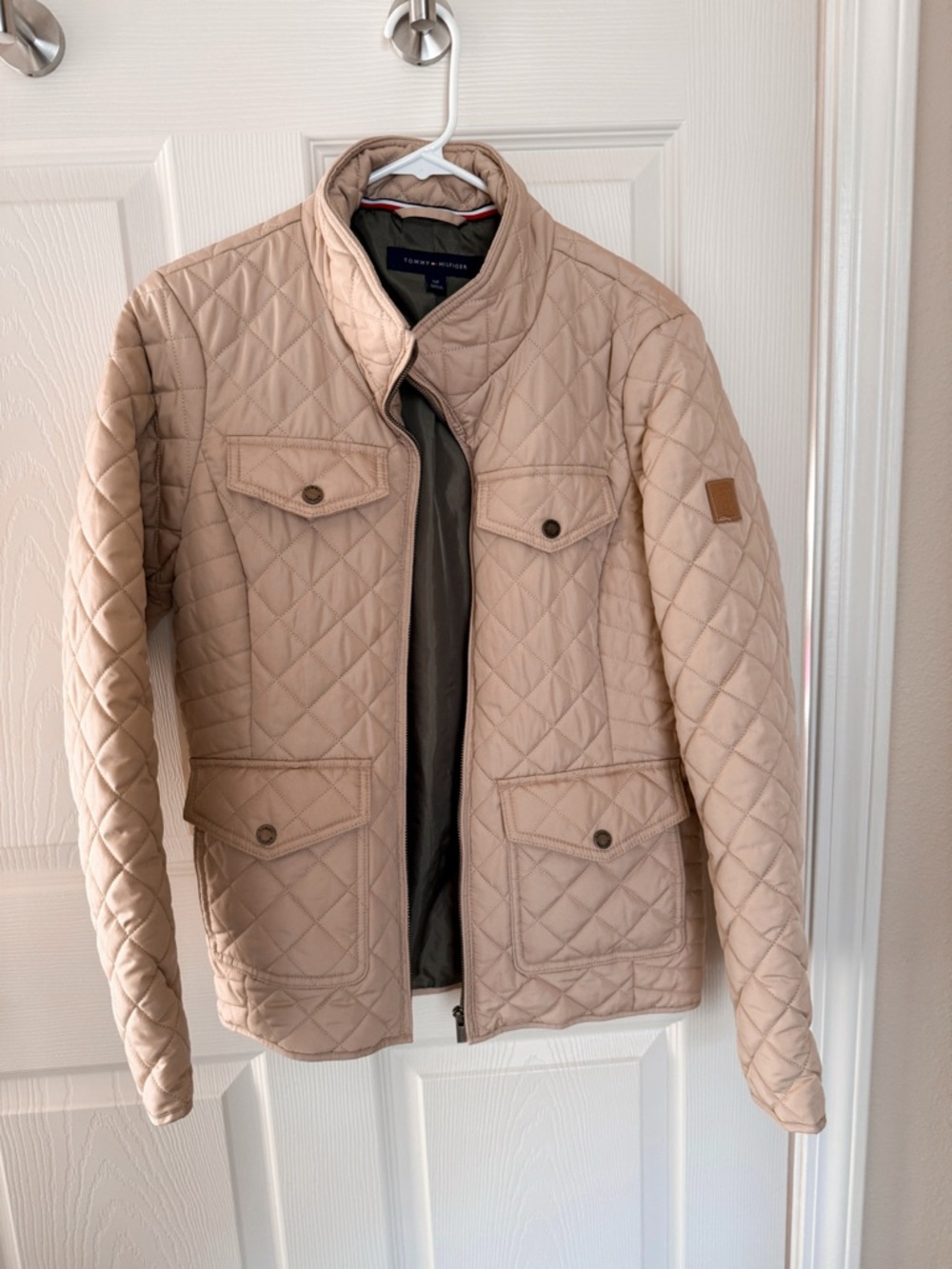 Tommy Hilfiger Quilted Field Jacket in Light Beige
